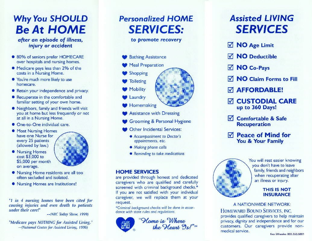 RepresentativeHOME CARE ASSISTED LIVING SERVICE PLANS